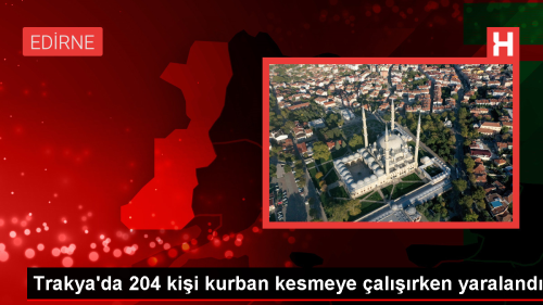 Trakya'da kurban kesimi srasnda yaralanan 204 kii hastanelere bavurdu