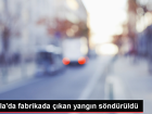 Tuzla'da bir fabrikada ��kan yang�n s�nd�r�ld�