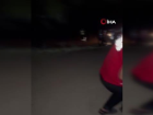 U�uruma yuvarlanan ara�taki s�r�c� i�in ekipler seferber oldu