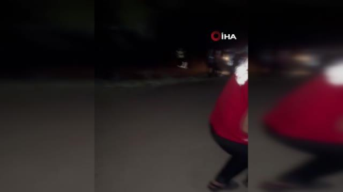 Uuruma yuvarlanan arataki src iin ekipler seferber oldu