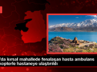 Van'�n G�rp�nar il�esinde fenala�an hasta ambulans helikopterle hastaneye g�t�r�ld�