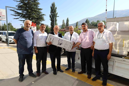 Yahyal Devlet Hastanesine Beik ve ocuk Bakm Masas Hibe Edildi