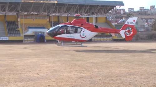 Yeni Doan Bebek, Ambulans Helikopterle Erzurum'a Sevk Edildi