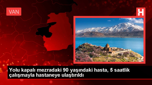 Yolu kapal mezradaki 90 yandaki hasta, 5 saatlik almayla hastaneye ulatrld