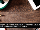 Zeytinburnu'nda Oksijen Y�kl� Tankere �arpan Otomobilde S�k��an 2 Ki�i Kurtar�ld�
