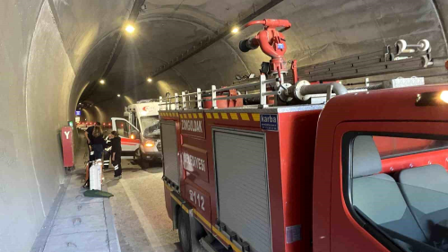 Zonguldak'ta ambulans yangn itfaiye ekipleri tarafndan sndrld