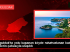 Zonguldak'ta yolu kapanan k�yde rahats�zlanan kad�na ekiplerin �abas�yla ula��ld�